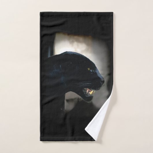 Wild Black Jaguar Bad Handdoek (Handdoek)