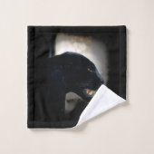 Wild Black Jaguar Bad Handdoek (Wasdoekje)