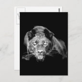 Wild Black Jaguar Cat Eyes Briefkaart (Voorkant / Achterkant)