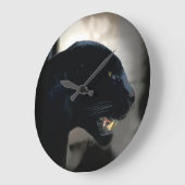 Wild Black Panther Animal-lover Grote Klok (Hoek)