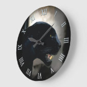 Wild Black Panther Animal-lover Grote Klok (Hoek)