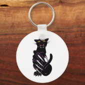Wild Black Panther Sleutelhanger (Voorkant)