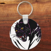 Wild Black Panther Sleutelhanger (Voorkant)