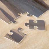 Wild black stallion galloping legpuzzel (Zijkant)