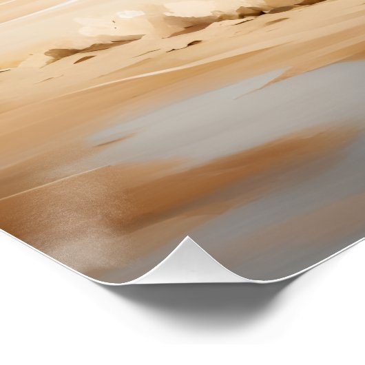 Wild black stallion galloping perfect poster (Hoek)