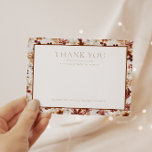 Wild Bloom Rustic Floral Hartelijk dank Bedankkaart<br><div class="desc">Onze WILD BLOOM-rustic dank u voor de platte baby shower met verbluffende boze kleuren en een eenvoudige combinatie van serif en sans serif typografie.</div>