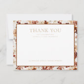Wild Bloom Rustic Floral Hartelijk dank Bedankkaart (Voorkant)