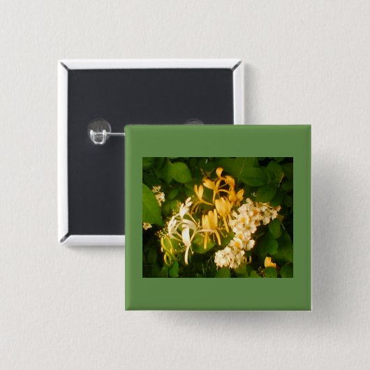 Wild Blooming Roos Honeysuckle Button (Voorkant /achterkant)