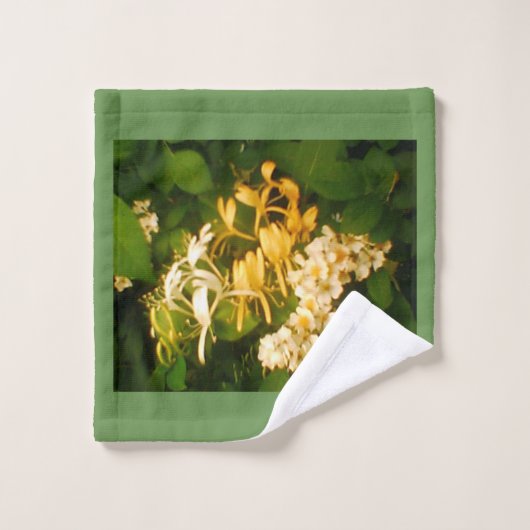 Wild Blooming Roos Honeysuckle Wash Cloth Washandje (Wasdoekje)