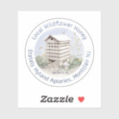 Wild Blossom Honey Waterproof Mason Jar Label (Vel)