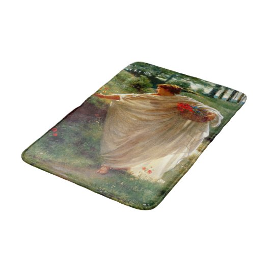 Wild Blossoms (door Edward Poynter) Badmat (Gekanteld)