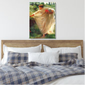 Wild Blossoms (door Edward Poynter) Canvas Afdruk (Insitu (Slaapkamer))
