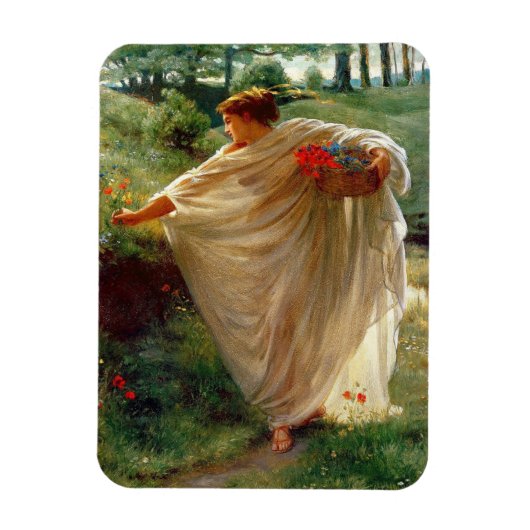 Wild Blossoms (door Edward Poynter) Magneet (Verticaal)