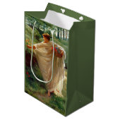 Wild Blossoms (door Edward Poynter) Medium Cadeauzakje (Voorkant Gekanteld)