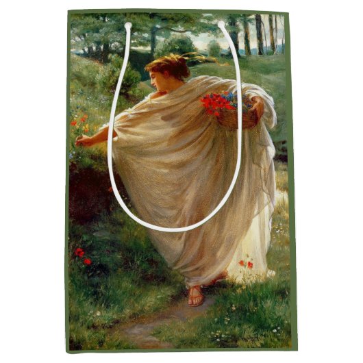 Wild Blossoms (door Edward Poynter) Medium Cadeauzakje (Voorkant)