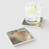 Wild Blossoms (door Edward Poynter) Stenen Onderzetter (Zijkant)