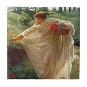 Wild Blossoms (door Edward Poynter) Tegeltje