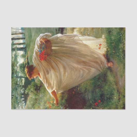 Wild Blossoms (door Edward Poynter) Tissuepapier (Voorkant)