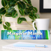 Wild Blue Acrylflow Art Desk Naambordje