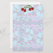 Wild Blue Cherry Briefpapier (Voorkant / Achterkant)