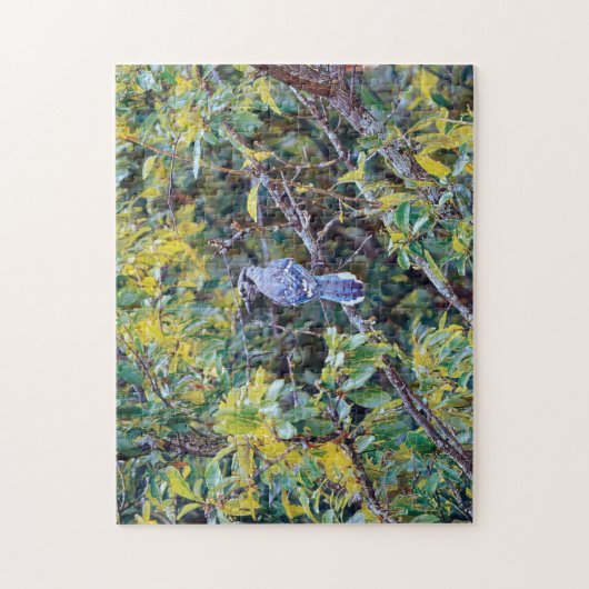 Wild Blue Jay Bird Art Puzzle Legpuzzel (Verticaal)