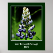 Wild Blue Lupine Flower Personalized Poster (Voorkant)