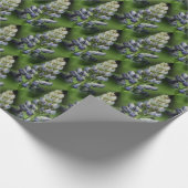 Wild Blue Lupine Flowers Natuur Patroon Cadeaupapier (Hoek)
