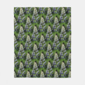Wild Blue Lupine Flowers Natuur Patroon Fleece Deken (Voorkant)