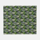 Wild Blue Lupine Flowers Natuur Patroon Fleece Deken (Voorkant (Horizontaal))