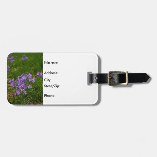 Wild Blue Phlox Bagagelabel (Voorkant horizontaal)