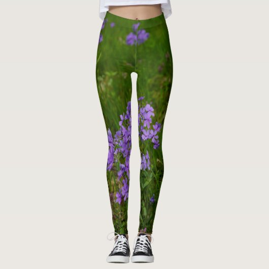 Wild Blue Phlox Leggings (Voorkant)