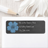 Wild Blue Rozen Chalkboard Avery Label (Insitu)