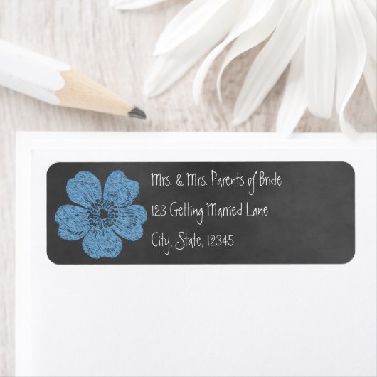 Wild Blue Rozen Chalkboard Avery Label (Insitu)