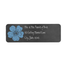 Wild Blue Rozen Chalkboard Avery Label