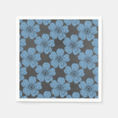 Wild Blue Rozen Chalkboard Servet (Voorkant)