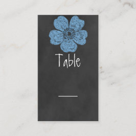 Wild Blue Rozen Chalkboard Table Kaart Plaatskaartje