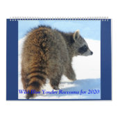 Wild Blue Yonder Raccoons van 2019 Kalender (Hoes)