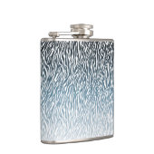 Wild Blue Zebra Print Ombre Heupfles (Rechts)