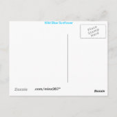 Wild Blue Zonnebloem Briefkaart (Achterkant)