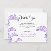 Wild Bluebell begrafenis dank u kaarten (Voorkant)