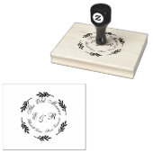 Wild Bluebell Waterverf bruiloft uitnodigingssuite Rubberstempel (Gestempeld)