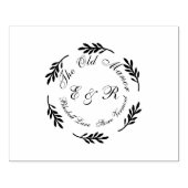 Wild Bluebell Waterverf bruiloft uitnodigingssuite Rubberstempel (Afrduk)