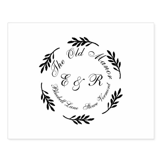 Wild Bluebell Waterverf bruiloft uitnodigingssuite Rubberstempel (Afrduk)