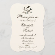 Wild Bluebell Waterverf Wedding Invitation Suite