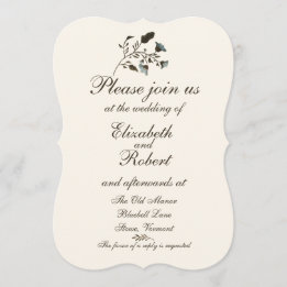 Wild Bluebell Waterverf Wedding Invitation Suite Kaart