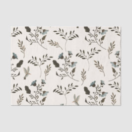 Wild Bluebell Waterverf Wedding Invitation Suite Tissuepapier