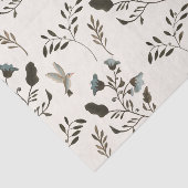 Wild Bluebell Waterverf Wedding Invitation Suite Tissuepapier (Detail)