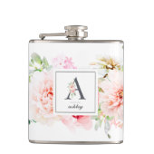 Wild Blush Botanical Letter A Monogram Heupfles (Voorkant)