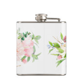 Wild Blush Botanical Letter V Monogram Heupfles (Achterkant)