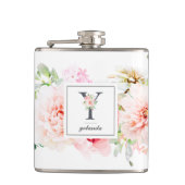 Wild Blush Botanical Letter Y Monogram Heupfles (Voorkant)